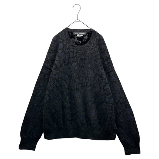 JUNYA WATANABE 22AW Animal Print Velvet Panel Sweater Size S