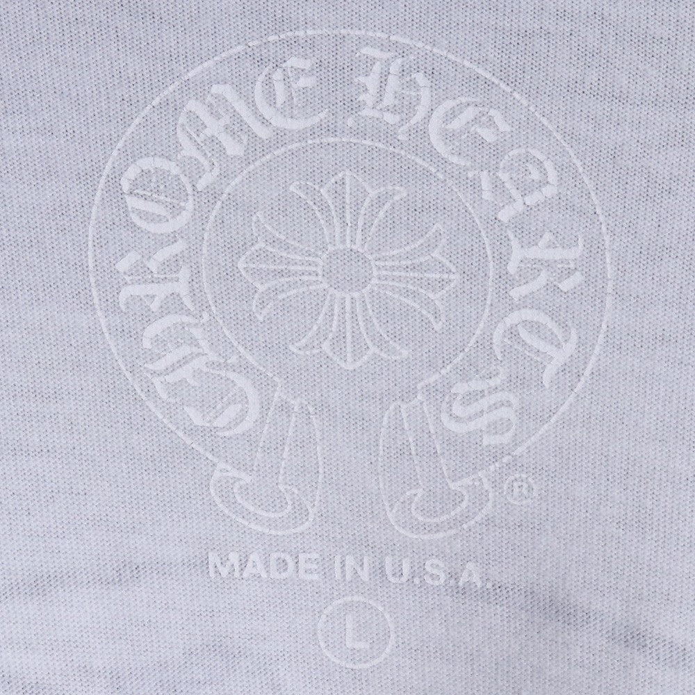 Chrome Hearts Back Horseshoe Print T-Shirt White Size L