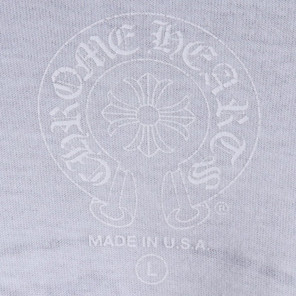 Chrome Hearts Back Horseshoe Print T-Shirt White Size L
