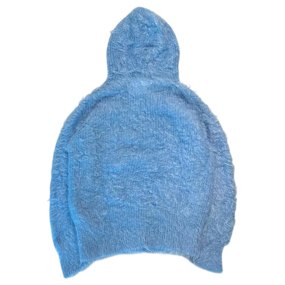 TAO 23AW Pullover Mohair Knit Hoodie Light Blue