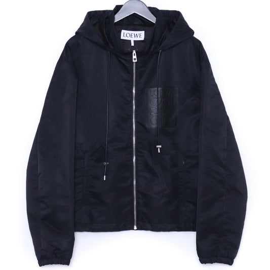LOEWE HOODED PADDED JACKET Black Size 48