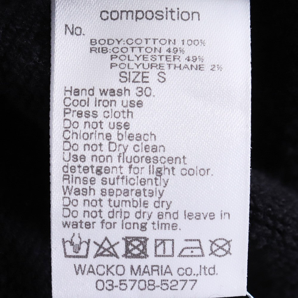 WACKO MARIA 25AW Middle Weight Type Sweatshirt Black Size S