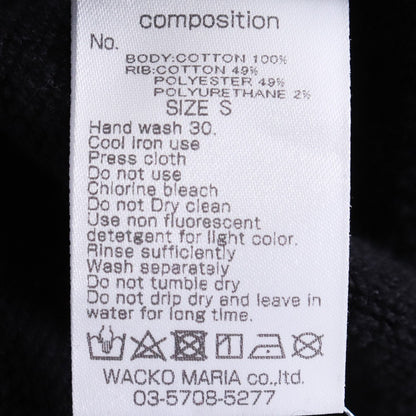 WACKO MARIA 25AW Middle Weight Type Sweatshirt Black Size S