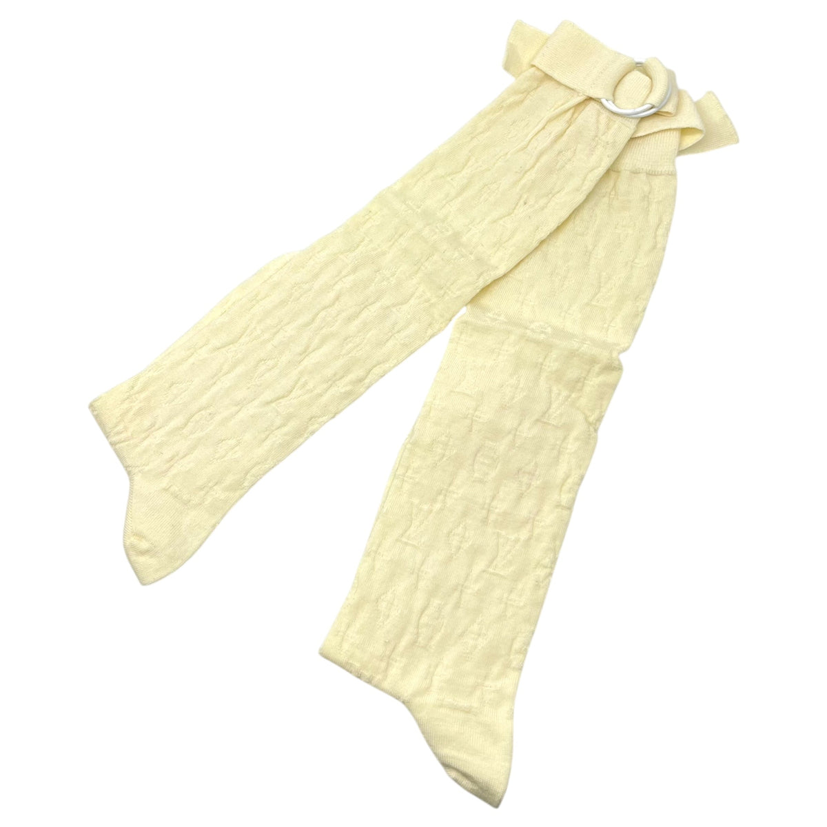 LOUIS VUITTON Monogram Socks Ivory