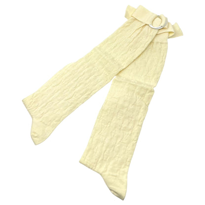 LOUIS VUITTON Monogram Socks Ivory