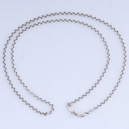 CHROME HEARTS 18inch Roll Silver Necklace Size ONE SIZE