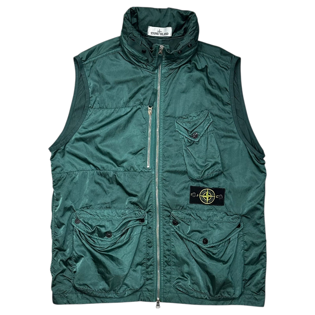STONE ISLAND 21SS Nylon Raso-TC Vest Green Size L