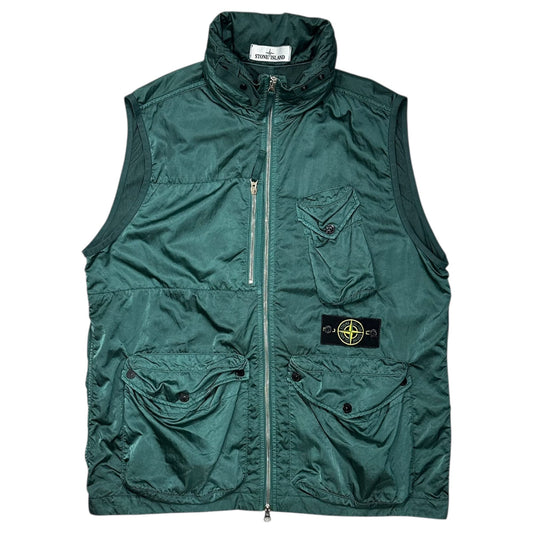 STONE ISLAND 21SS Nylon Raso-TC Vest Green Size L
