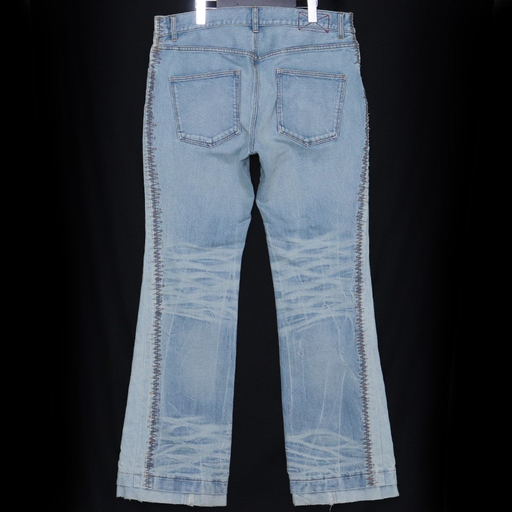MLVINCE 23AW Distressed Flare Jeans Indigo Size 34