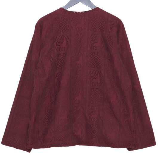 NEEDLES x Sasquatchfabrix 23AW Cardigan Burgundy Size XS