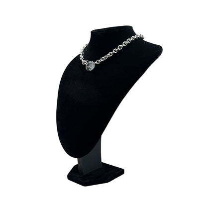 TIFFANY & CO. Round Return to Chain Silver Necklace