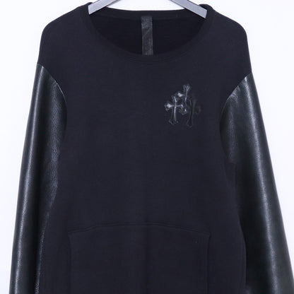 CHROME HEARTS Y NOT Cemetery Cross Sweatshirt Black Size L