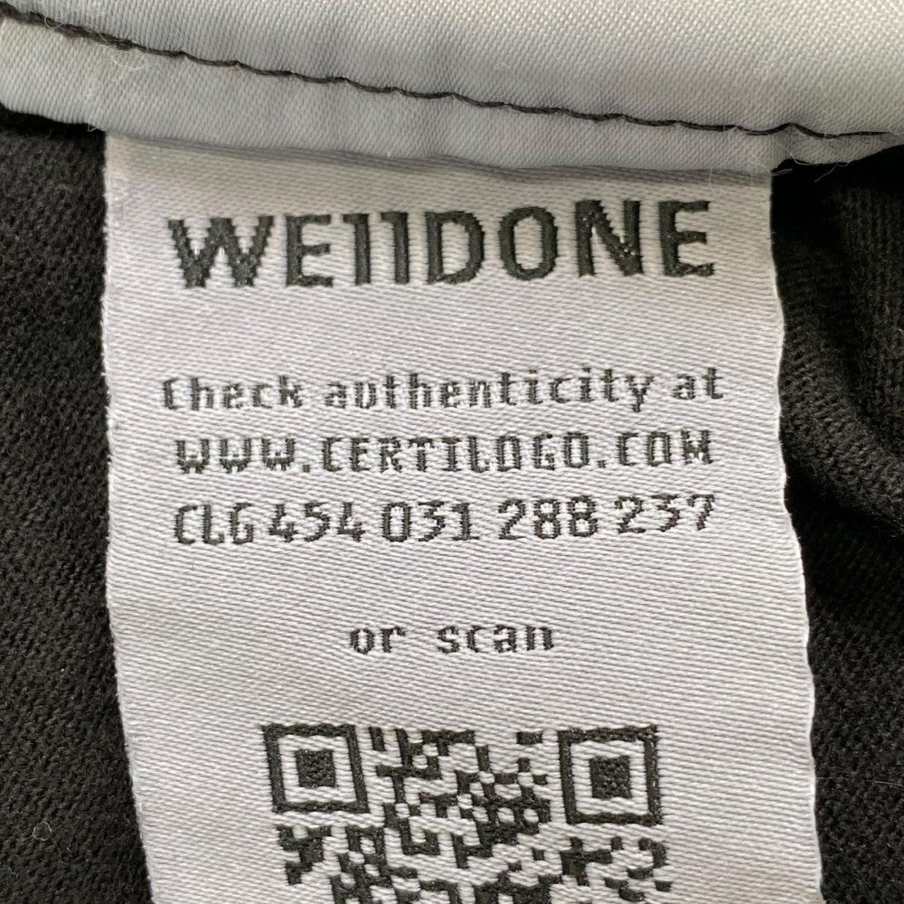 WE11DONE 25SS Piercing Detail T-Shirt Black Size S