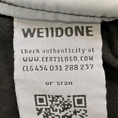 WE11DONE 25SS Piercing Detail T-Shirt Black Size S