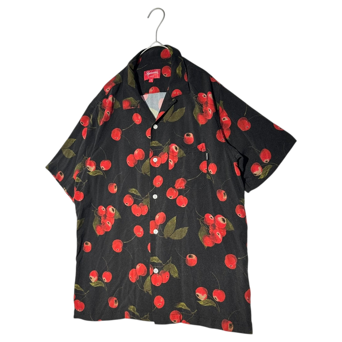 SUPREME 19SS Cherry Rayon Open Collar Long Sleeve Shirt Multi Size M