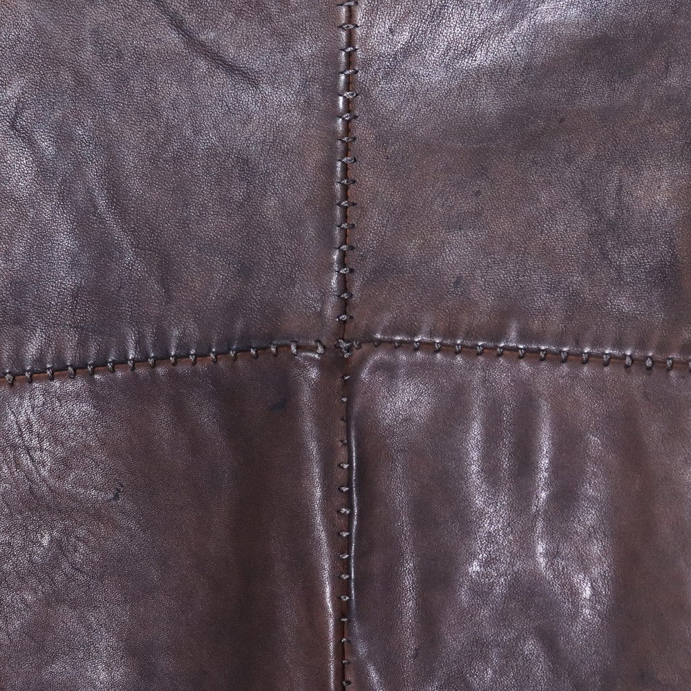 INCARNATION Horse Leather Hi-Neck Blouson D.Gray Size S