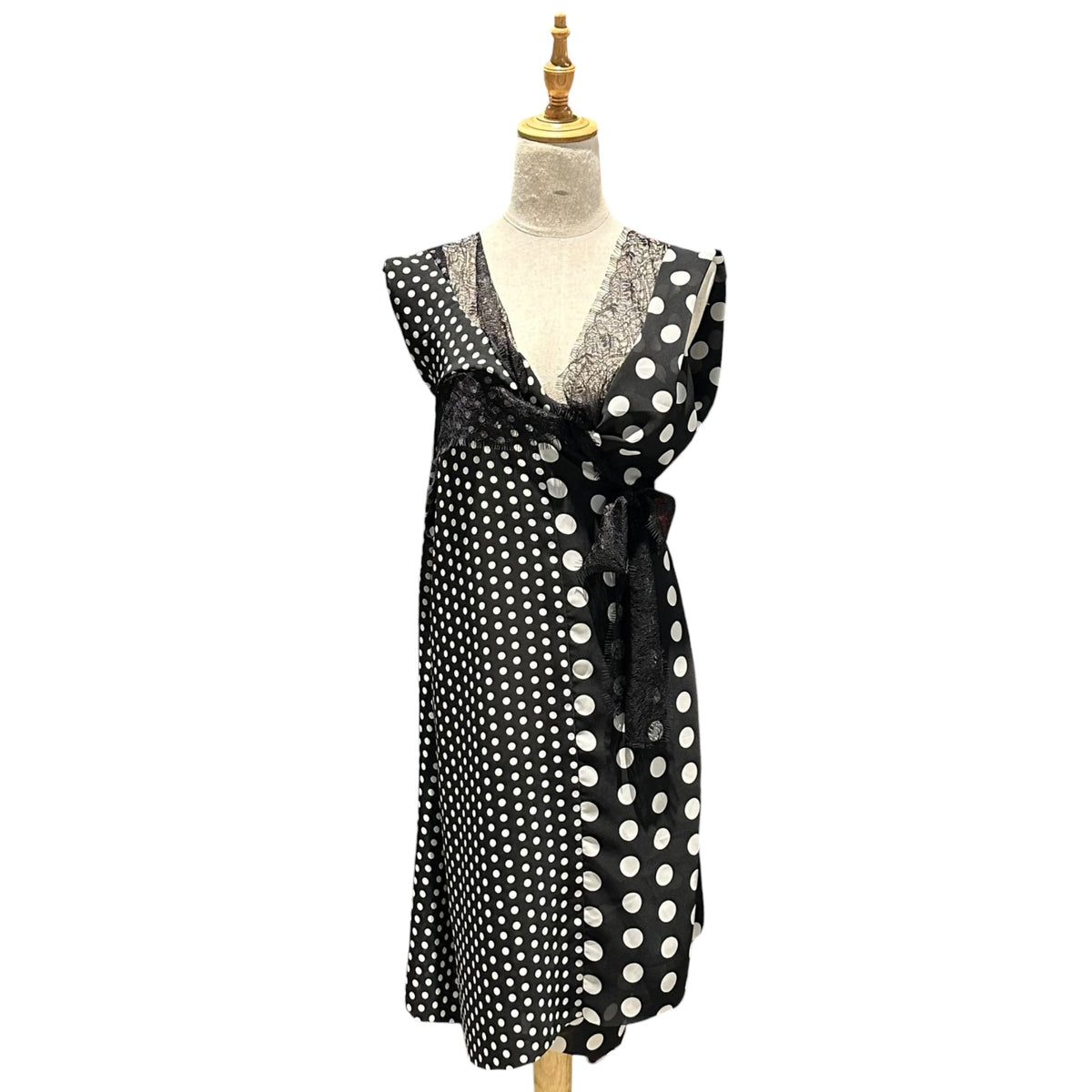 JUNYA WATANABE 26SS Polka Dot Lace Asymmetrical Dress Size M