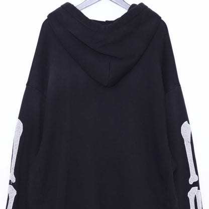 AMIRI Bones Oversized Hoodie Black Size XXL