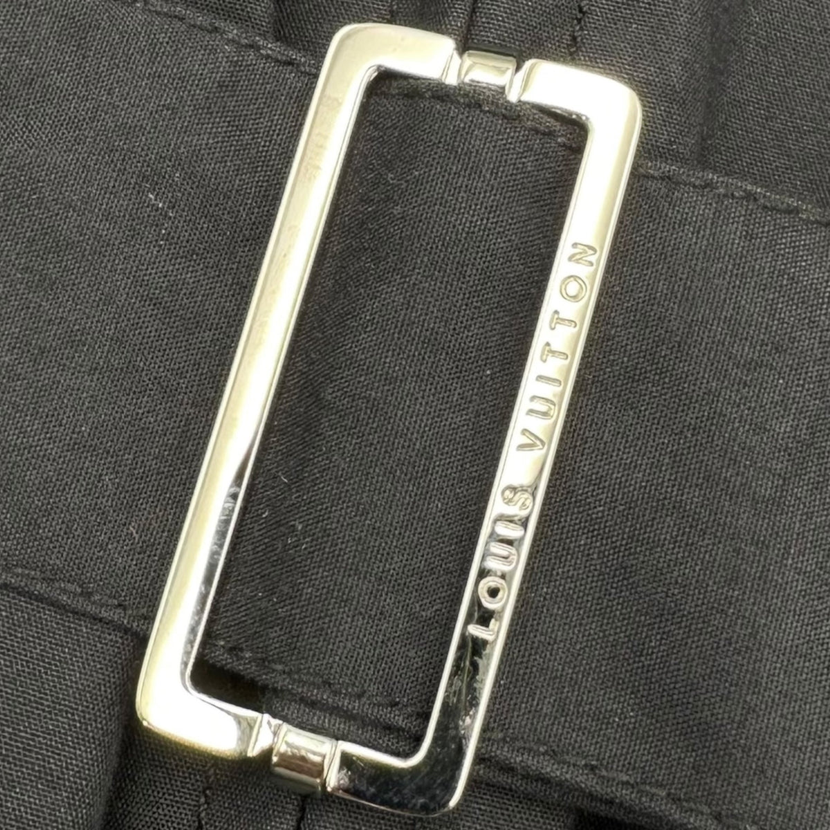 LOUIS VUITTON Monogram Zip Coated Macintosh Coat Size 34