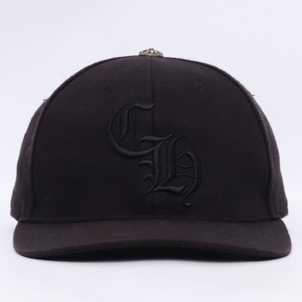 CHROME HEARTS CH Embroidered Trucker Cap Black Size 7 1/4
