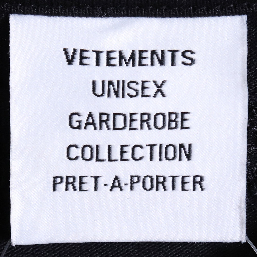 VETEMENTS Devil Wears Patched T-Shirt Black Size XS