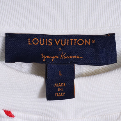 LOUIS VUITTON x Kusama 23SS Painted Sweatshirt White Size L