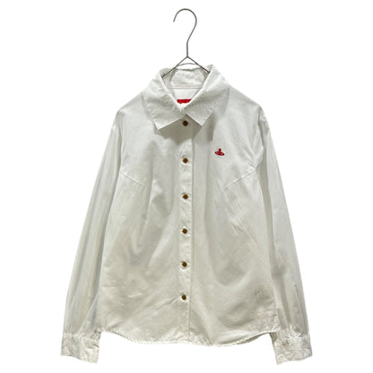 Vivienne Westwood RED LABEL Orb Logo Long Sleeve Shirt White Size 2