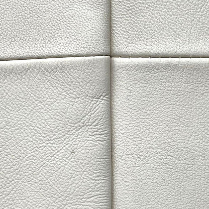 THE VIRIDI-ANNE 20AW Lamb Leather Biker Jacket White Size 3