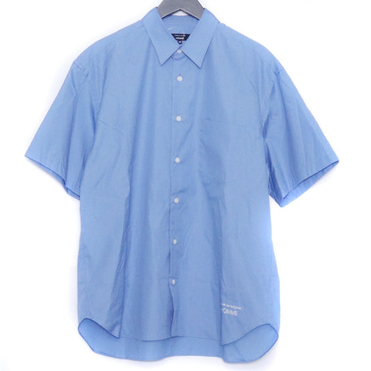 COMME DES GARCONS HOMME 26SS Broadcloth Shirt Blue Size XS