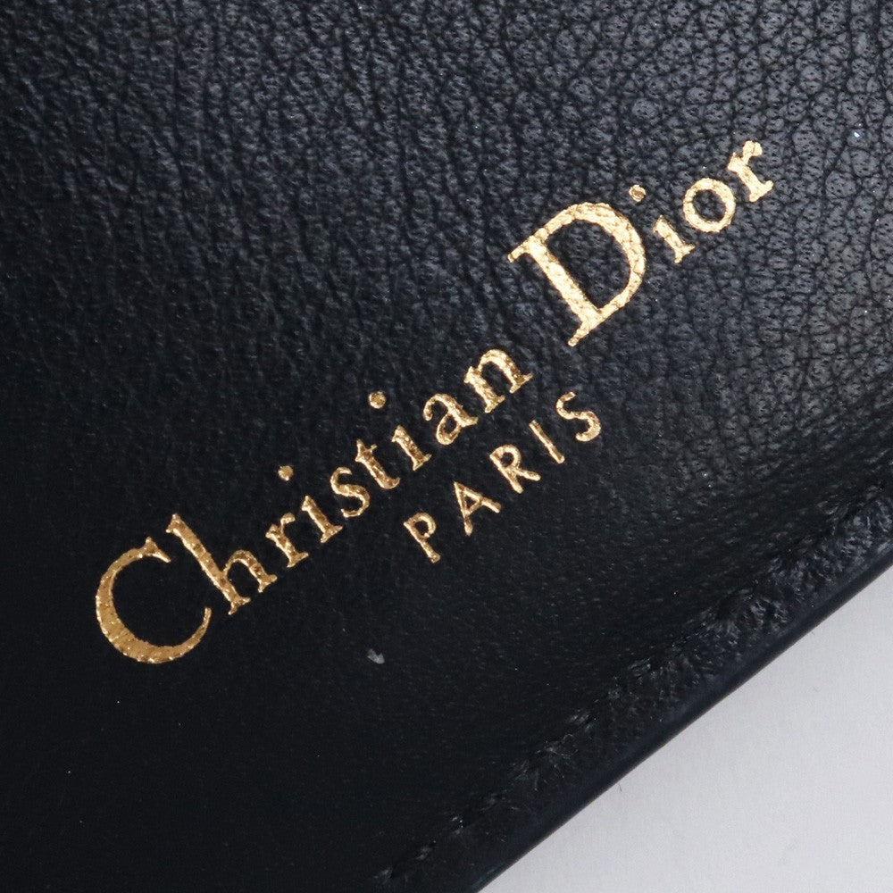 Dior Oblique 30 Montaigne Trifold Wallet Black Size F