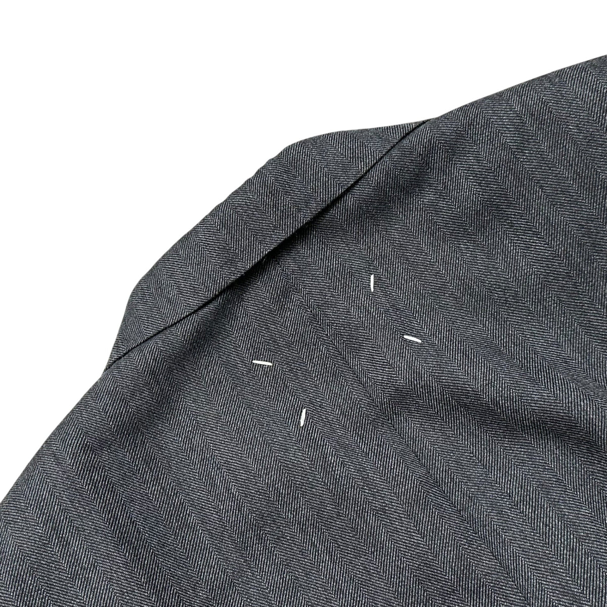 MAISON MARGIELA 22AW Herringbone Wool Suit Jacket Size 46