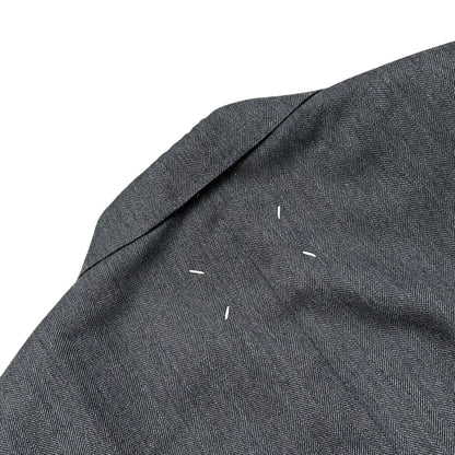 MAISON MARGIELA 22AW Herringbone Wool Suit Jacket Size 46