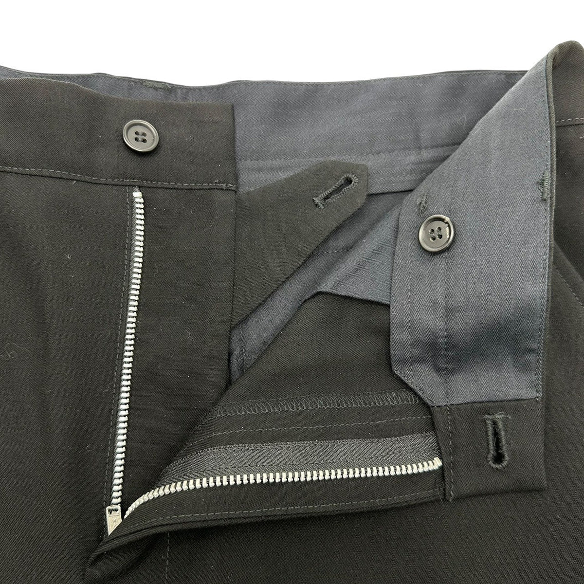 REGULATION Yohji Yamamoto 24SS Lace-Up Slacks Black Size 3