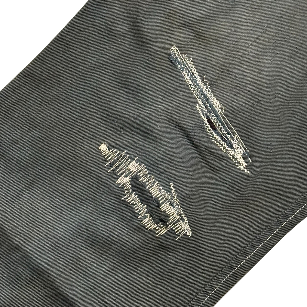 AFFA Distressed Belted Bondage Pants Navy Size M