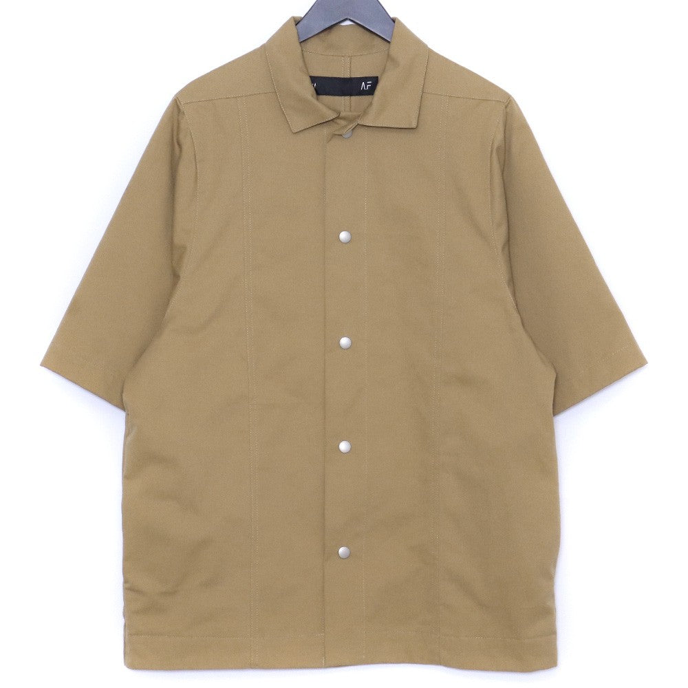 A.F ARTEFACT 25SS Twill Half Sleeve Shirt Beige Size 2