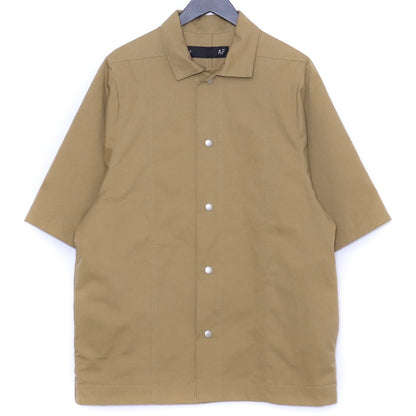 A.F ARTEFACT 25SS Twill Half Sleeve Shirt Beige Size 2