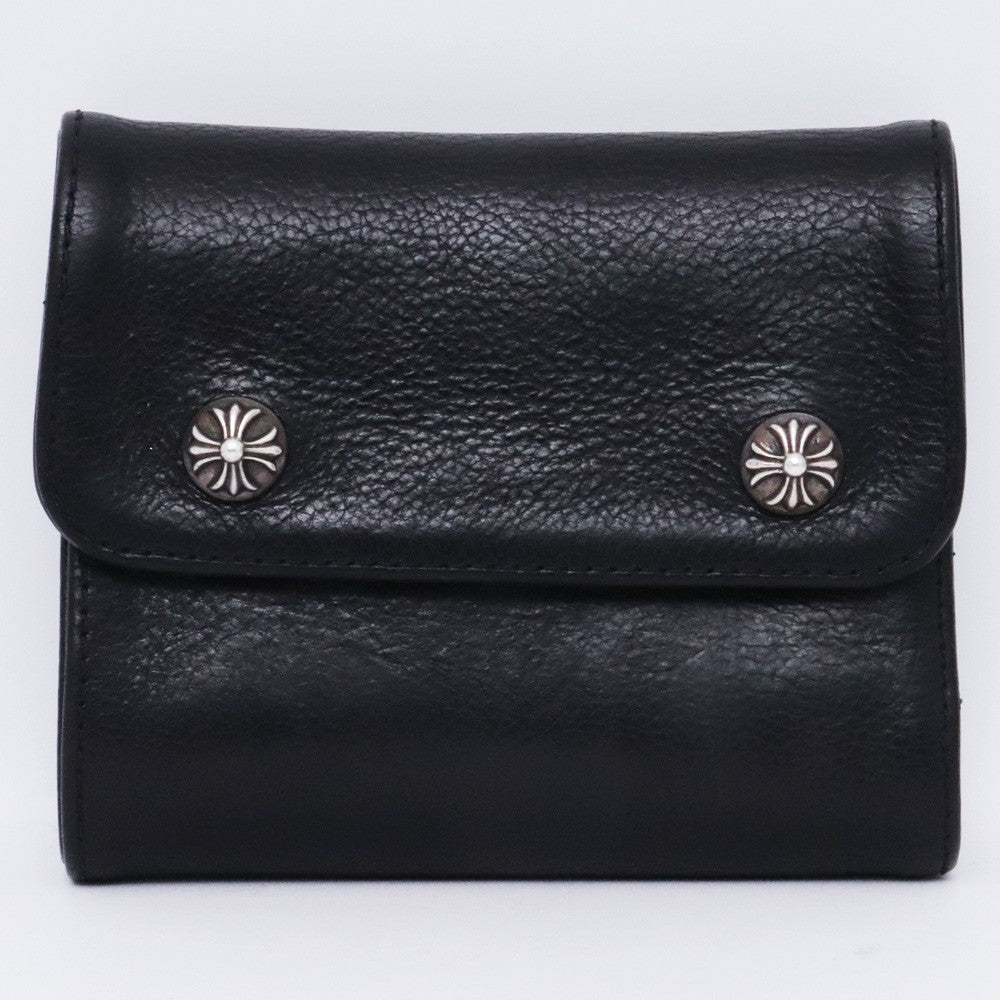 CHROME HEARTS MINI Wave Cross Button Wallet Size ONE SIZE