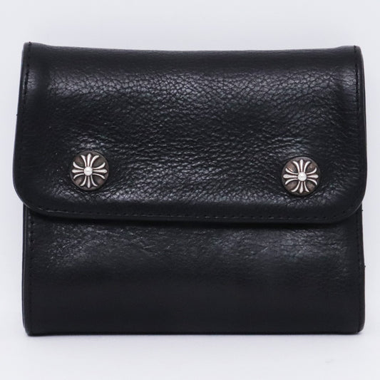 CHROME HEARTS MINI Wave Cross Button Wallet Size ONE SIZE
