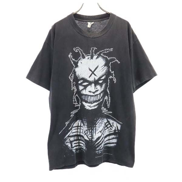 USA 90s Vintage White Zombie Double T-Shirt Black Size L
