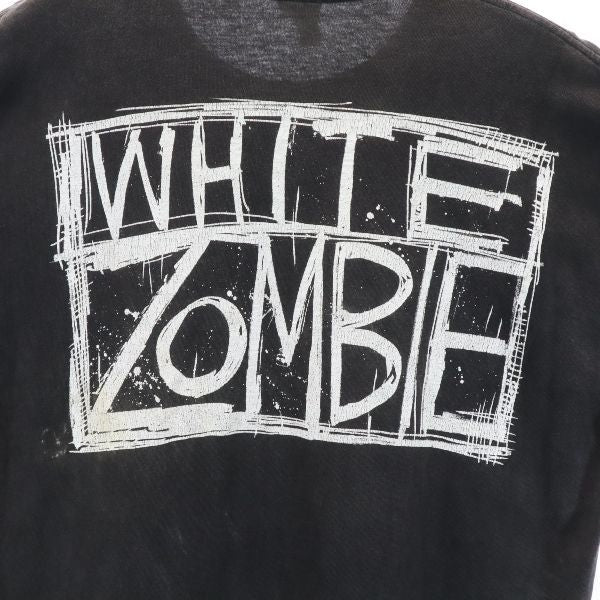 USA 90s Vintage White Zombie Double T-Shirt Black Size L