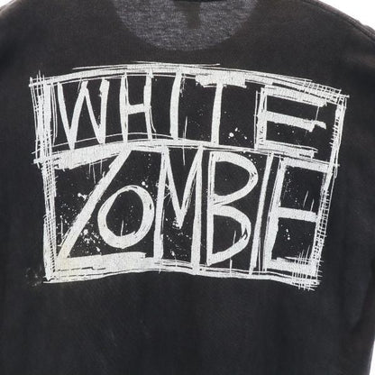 USA 90s Vintage White Zombie Double T-Shirt Black Size L