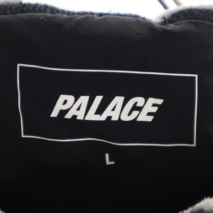 PALACE Back Logo Camo Fleece Pullover Hoodie Gray Size L