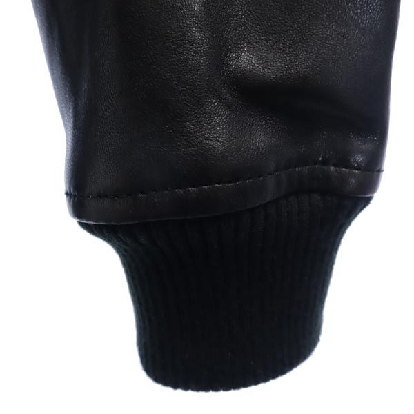 AVIREX Sheepskin Leather Jacket Black Size M