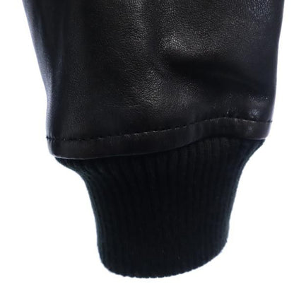 AVIREX Sheepskin Leather Jacket Black Size M