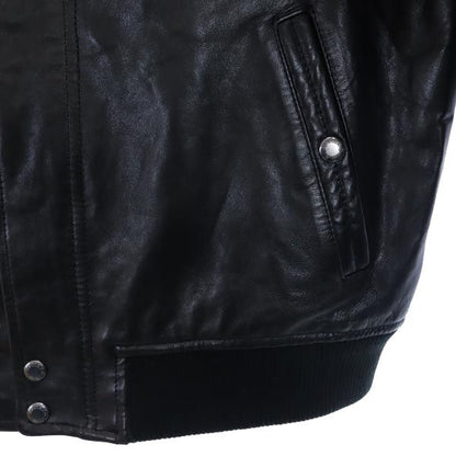 AVIREX Sheepskin Leather Jacket Black Size M
