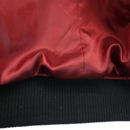 AVIREX Sheepskin Leather Jacket Black Size M