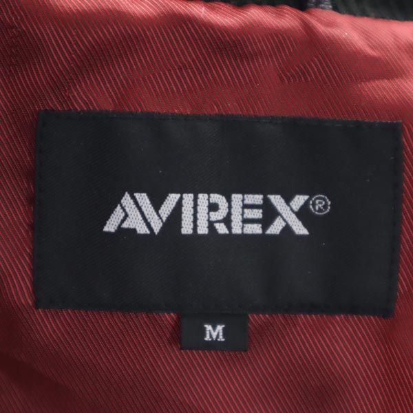 AVIREX Sheepskin Leather Jacket Black Size M