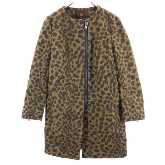 HYSTERIC GLAMOUR Wool Blend Animal Collarless Coat Size M