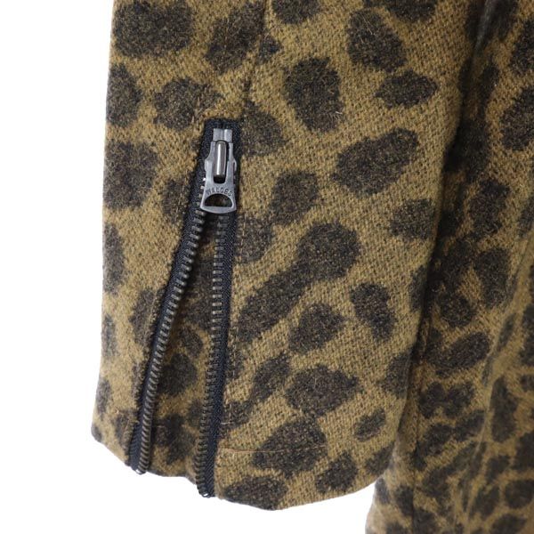HYSTERIC GLAMOUR Wool Blend Animal Collarless Coat Size M