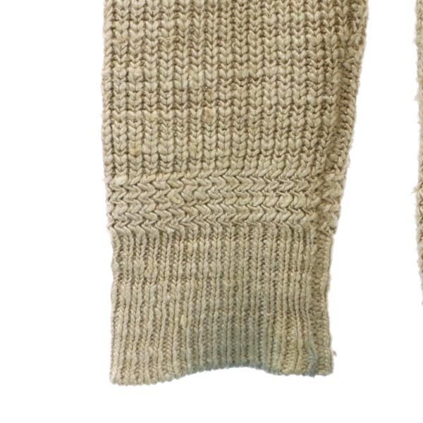 RRL 100% Silk Long Sleeve V-Neck Knit Cardigan Beige Size S